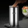 BMXCY Exquisite Stainless Steel Toothpick Holder Thickening Toothpick Dispenser Push Type Toothpicks Container Toothpicks Case Sturdy view 3