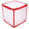 Brrnoo Transparent PVC Storage Box, Organizer with Rounded Design, Adjustable Compartment Boards for Christmas Tree Decorations, Versatile Use view 1