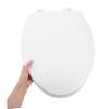 SEWOART 1pc Foam Soft Toilet Seat Lid Gasket Cushion Cover for Home Necessity Easy Installation and Smooth Closure Design White V-shaped Toilet Cover view 4