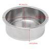 2 Cup Stainless Steel Coffee Pressurized Filter Basket Strainer, Selection of stainless steel, long life, Small and convenient, Good filtering effect, Reusable, Siver, 2in view 2