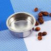 2 Cup Stainless Steel Coffee Pressurized Filter Basket Strainer, Selection of stainless steel, long life, Small and convenient, Good filtering effect, Reusable, Siver, 2in view 4