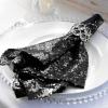 10 pcs 20-Inch Black Sequins Napkins - for Wedding Party Restaurant Holiday Dinner view 4
