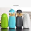 BMXCY Exquisite Press Type Toothpick Holder Dispenser Plastic Desktop Toothpick Container Home Automatic Toothpick Holder Sturdy view 3