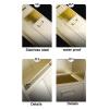 HJLKDYM Recessed Niche Toilet Brush Holder Storage Rack, Recessed Toilet Paper Holder Trash Can Niche with Storage Cabinet for Hotels Public Places(Black,30x78x14cm) view 4
