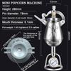 Hebralytic 304 Stainless Steel Chinese Traditional Popcorn Maker Mini Popcorn Pot Hand Popcorn Machine with Pressure Gauge and Pressure Relief Valve Small Popcorn Cannon(100ml) view 2