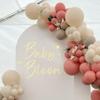 HGFC Baby in Bloom Decal Sign, Gender Reveal Party Wall Stickers, Gold Balloon Arch Backdrop Decal, Baby Shower Balloon Arch Decor view 3
