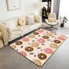 Feelyou Donuts Living Room Rugs Area Rug 3x5 Whimsical Dessert Indoor Floor Mat for Boys Girls Teens Chocolate Doughnut Accent Rug Cute Donut Decorative Rug view 1