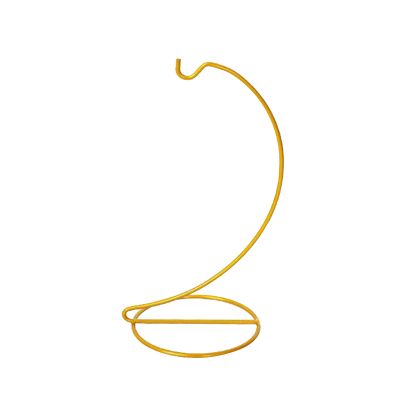 Iron Hook Sturdy Glass Holder Christmas Plant Hanging Hooks Moon Shaped Iron Bracket Ornament Stand