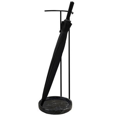 iumLeap Umbrella Stand Umbrella Holder, Modern Round Umbrella Holder, Look Metal with Marble Base, Umbrella Stand Rack for Home, Commercial(with Marble Base 25x25x75cm)