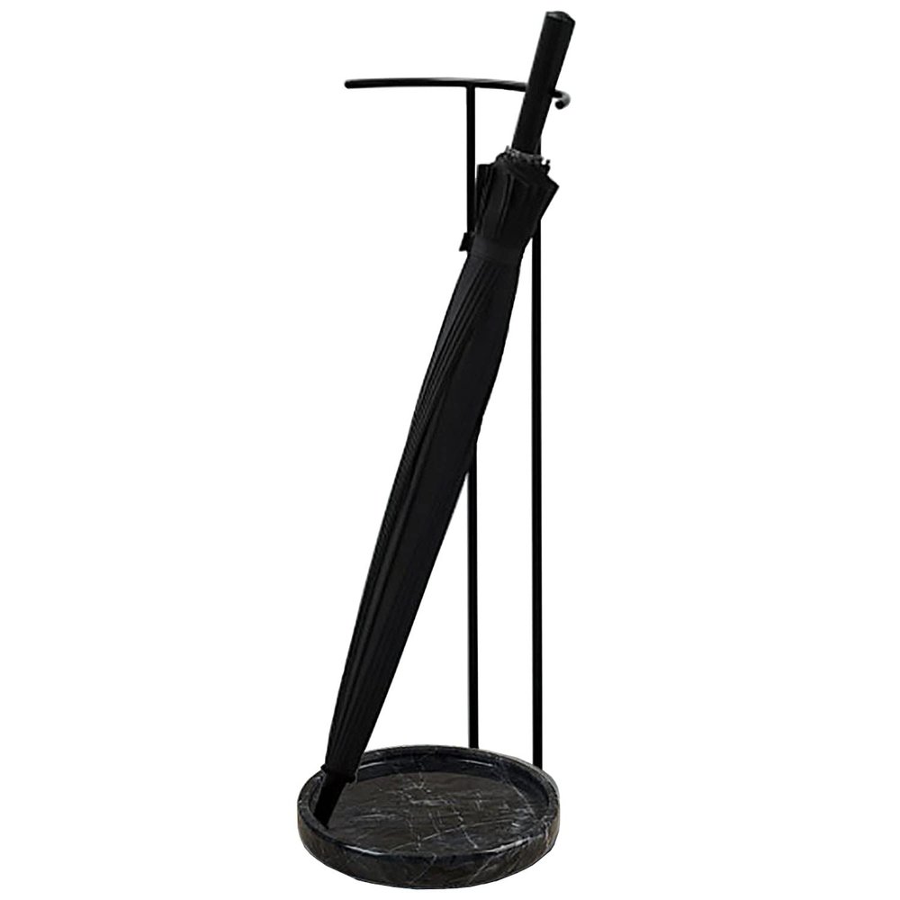 iumLeap Umbrella Stand Umbrella Holder, Modern Round Umbrella Holder, Look Metal with Marble Base, Umbrella Stand Rack for Home, Commercial(with Marble Base 25x25x75cm)