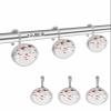 Valentine's Day Shower Curtain Hooks, White Red Roses Love Heart 12PCS Shower Curtain Hooks Rings for Bathroom Stainless Steel Rust Shower Curtain Hangers view 2