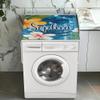 Washer and Dryer Covers for the Top Personalized Fridge Dust Cover with Pockets Custom Dustproof Foldable Washer Dryer Topper Tropical Flowers washing-machine-Top-Cover view 2