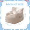MAXYOYO Kids Bean Bag Chair, Stuffed Bean Bag Sofa, Beige, Standard view 2