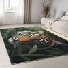 Washable Soft Low Pile Area Rug 3 X 4 Ft Non-Slip Simple Jungle Tigerbrown Green Living Room Bedroom Accent Rug Indoor Floor Carpet Fade Resistant Wear Resistant view 2