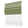 SLKWDOBD Day Night Roman Shades, 2 in 1 Blackout & Light Filtering, Cordless Linen Roman Blinds for Windows, UV Protection, Noise Reduction, Thermal Insulation, Privacy Protection, Green, 20"W x 56"H view 1