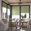 SLKWDOBD Day Night Roman Shades, 2 in 1 Blackout & Light Filtering, Cordless Linen Roman Blinds for Windows, UV Protection, Noise Reduction, Thermal Insulation, Privacy Protection, Green, 20"W x 56"H view 2