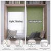 SLKWDOBD Day Night Roman Shades, 2 in 1 Blackout & Light Filtering, Cordless Linen Roman Blinds for Windows, UV Protection, Noise Reduction, Thermal Insulation, Privacy Protection, Green, 20"W x 56"H view 4