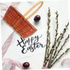 Luxshiny 3pcs Rectangular Mini Easter Basket for Storage and Decoration for Collection and Party Use Easter Accessory Handle view 3