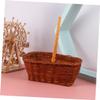 Luxshiny 3pcs Rectangular Mini Easter Basket for Storage and Decoration for Collection and Party Use Easter Accessory Handle view 4