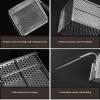 304 Stainless Steel Fry Basket, French Fry Chip Basket with Handle, Pasta Strainer for Home Kitchen Cooking, adequate room for food storage view 2