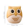 BMXCY Exquisite Desktop Toothpick Holder Yellow Plastic Creative Owl Toothpick Dispenser Slip-on Toothpick Dispenser Toothpick Tube Sturdy view 2