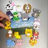 16Pcs Cute PVC Animal Fridge Magnet - Tiger, Dog, Pig Refrigerator Magnets for Home Decor in Your Kitchen, Office Whiteboard, Dishwasher, Locker, Dishwasher Gift (16) view 2