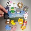 16Pcs Cute PVC Animal Fridge Magnet - Tiger, Dog, Pig Refrigerator Magnets for Home Decor in Your Kitchen, Office Whiteboard, Dishwasher, Locker, Dishwasher Gift (16) view 3