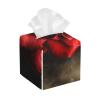 Tissue Box Cover,PU Leather Tissue Box Holder,Red Rose,Rectangular Tissue Box Covers for Kleenex,Napkin,Tissue Holder for Bathroom Home Office 5.2"X5.2"X5.2" view 1