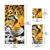 3 Pack Towel Set | 1 Oversized Bath Towels 28"x 55" | 1 Washcloths 16"x28" | 1 Hand Towels 13" | Absorbent, Quick-Drying, Soft, Lightweight, Ideal for Gym Travel Pool - Cute Cheetah (4) view 3
