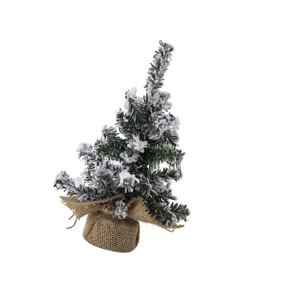 Realistic Snow Christmas Tree Ornament Plush Snow Christmas Tree Desktop Decoration For Gifting And Festival Setting