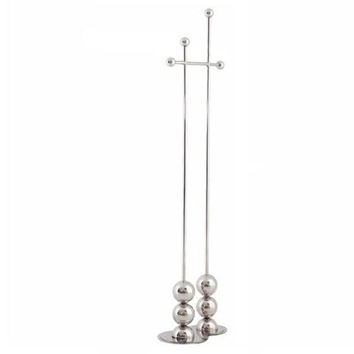 JOYNOW Coat Rack Standing Nordic Stainless Steel Coat Rack Living Room Entry Bedroom Storage Floor Hanger Creative Retro Hanging Clothes Rack Coat Rack Freestanding
