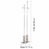 JOYNOW Coat Rack Standing Nordic Stainless Steel Coat Rack Living Room Entry Bedroom Storage Floor Hanger Creative Retro Hanging Clothes Rack Coat Rack Freestanding view 2