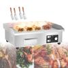 Commercial Electric Griddle, 50-300 Electric Flat Griddle, Stainless Steel Teppanyaki Grill For Food Stalls, With Temperature Control Knob And Heating Indicator Light,3000W-1 view 1