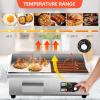 Commercial Electric Griddle, 50-300 Electric Flat Griddle, Stainless Steel Teppanyaki Grill For Food Stalls, With Temperature Control Knob And Heating Indicator Light,3000W-1 view 2
