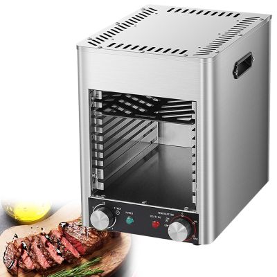 GESAIDES Gourmet Steak Grille (3400W), Steakhouse Quality, Ceramic Superheating Up to 800, Indoor Electric Grill and Sear Station, Stainless Steel