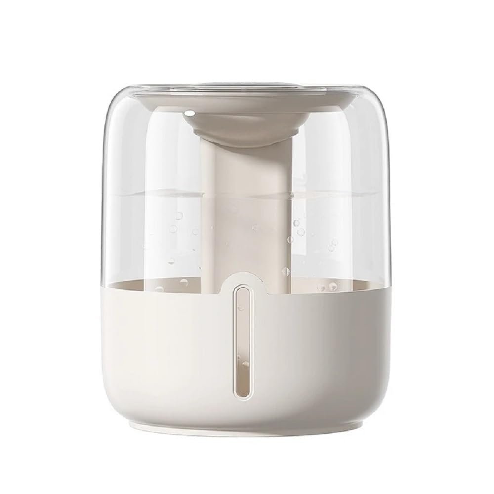 Baddie Anti-Gravity Humidifier With Clock Water Drop Backflow Aroma Diffuser Large Capacity Office Bedroom Mute Heavy Fog Household Sprayer (White IV)