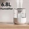 Baddie Anti-Gravity Humidifier With Clock Water Drop Backflow Aroma Diffuser Large Capacity Office Bedroom Mute Heavy Fog Household Sprayer (White IV) view 3