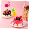 ABOOFAN 30pcs Hawaiian Theme Cake Picks Decorative Pineapple Flamingo Party Accessories for Birthdays Luau Celebrations and Special Events view 3
