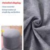 BEITUOPI Pouffes and Footstools Round Design Stool High Resilience Sponge Removable and Washable Home(P2,30x10cm) view 4