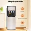 3 in 1 Water Cooler Dispenser, Bottom Loading Standing Water Dispenser for 5 Gallon Bottles Hot and Cold Water Dispenser Temperature Protection for Home Office Kitchens (Silver Grey) view 3