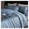 Bed, Queen King 4Pcs 1000TC Egyptian Cotton Blue/Gray Patchwork Duvet Cover Set Bedding Set Bedspread Coverlet 2 Pillow Shams view 3