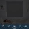 Pasoun Blackout Roller Shades Cordless Roller Blinds with Heat Insulation Waterproof Fire Resistant Crease-Resistant Roll up Window Blinds for Home Easy to Install (Gray, Size 47 1/2" W x 64" H) view 2