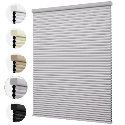 MiLin Cordless Cellular Shades for Windows - 1.5" Blackout Cellular Blinds for Indoor Window Shades Pull Down Honeycomb Blinds Bottom Up for Home Easy Install (Blackout Earl Grey, 67" W x 78" H)