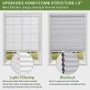 MiLin Cordless Cellular Shades for Windows - 1.5" Blackout Cellular Blinds for Indoor Window Shades Pull Down Honeycomb Blinds Bottom Up for Home Easy Install (Blackout Earl Grey, 67" W x 78" H) view 3