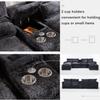 123" Modern U Shaped Chenille Couch with Storage & Cup Holders & USB Ports, Modular Sectional Sofa Cloud Couch, 4 Seat Upholstery Sleeper Sofa for Living Room Apartment, Office (Gray) view 3