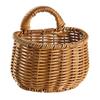 BEBEMOKO Woven Storage Basket for Kitchen Hanging and Garlic Organizer Wall-mounted Container for Clutter Spaces Neat Sundries Storage and Design view 1