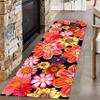 Peony Runner Rugs, 1.3x7ft, Modern Bright Floral Floor Carpets, Patio Decor Low Pile Breathable Machine Washable Rug, Non Skid Pet Friendly Indoor Area Mat for Office Bedside Bedroom view 1