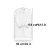 5 Packs Clear Garment Bags, Coat Bags for Closet Storage, Hanging Clothes Bag, Clothing Bags, Suit Garment Bag, Clothes Covers Protecting Dusts, Garment Storage Bags(Beige,60x108cm/24x42.5in) view 2