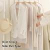 5 Packs Clear Garment Bags, Coat Bags for Closet Storage, Hanging Clothes Bag, Clothing Bags, Suit Garment Bag, Clothes Covers Protecting Dusts, Garment Storage Bags(Beige,60x108cm/24x42.5in) view 3
