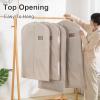 2 Pack Garment Bags for Dresses, Hanging Clothes Bag, Suit Garment Bag, Clothing Bags, Suit Bags for Closet Storage, Suit Cover Bags, Clothes Covers Protecting Dusts(Gray,58x9x150cm/23x3.5x59in) view 3